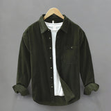 Caspian Corduroy Shirt - Green