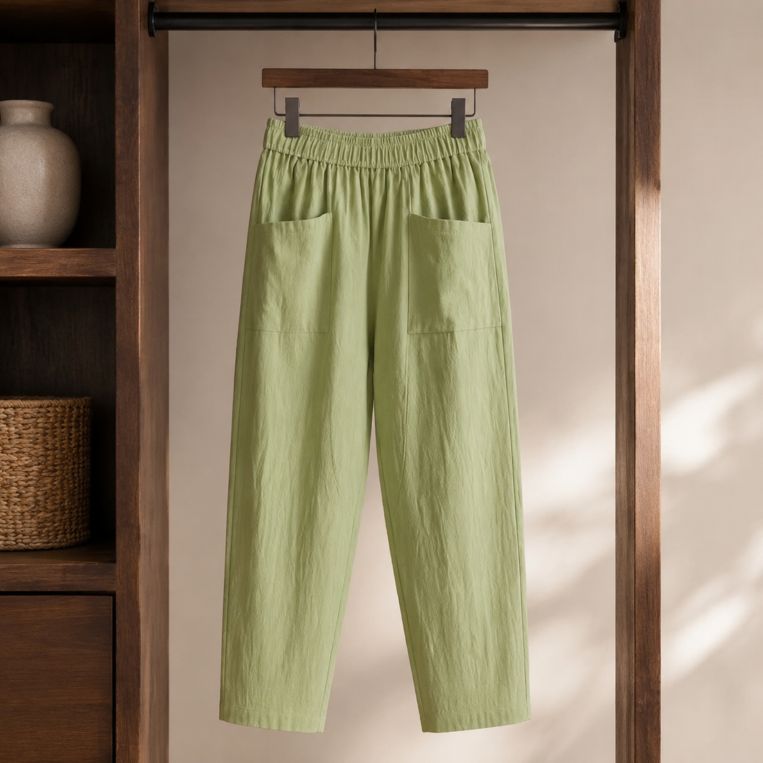 Elowen-Grace Relaxed Pants - Green
