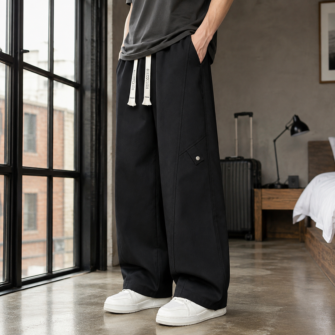 Roderick Utility Pants - Black