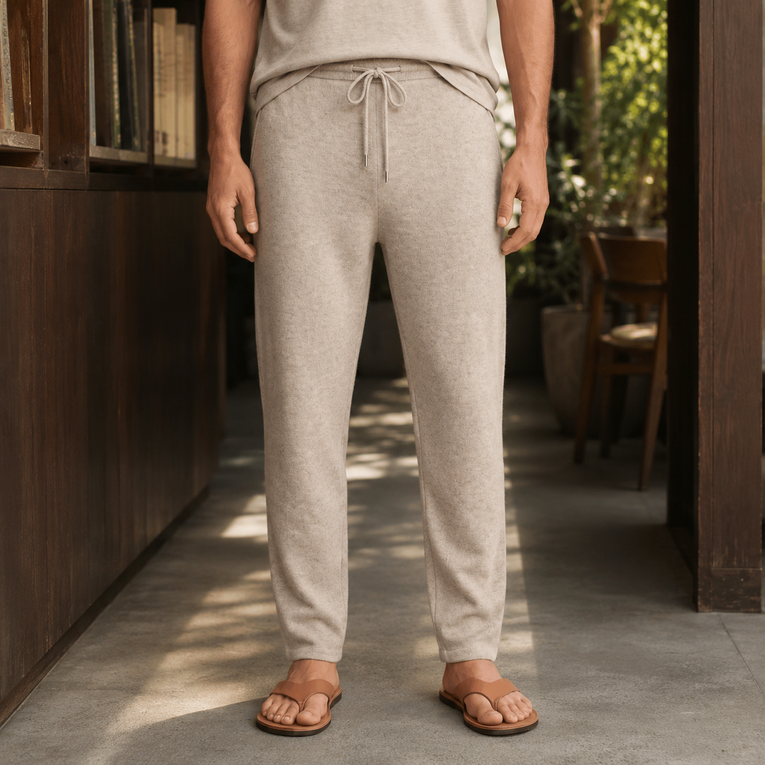 Wyatt Merino Wool Pants - Dark Beige