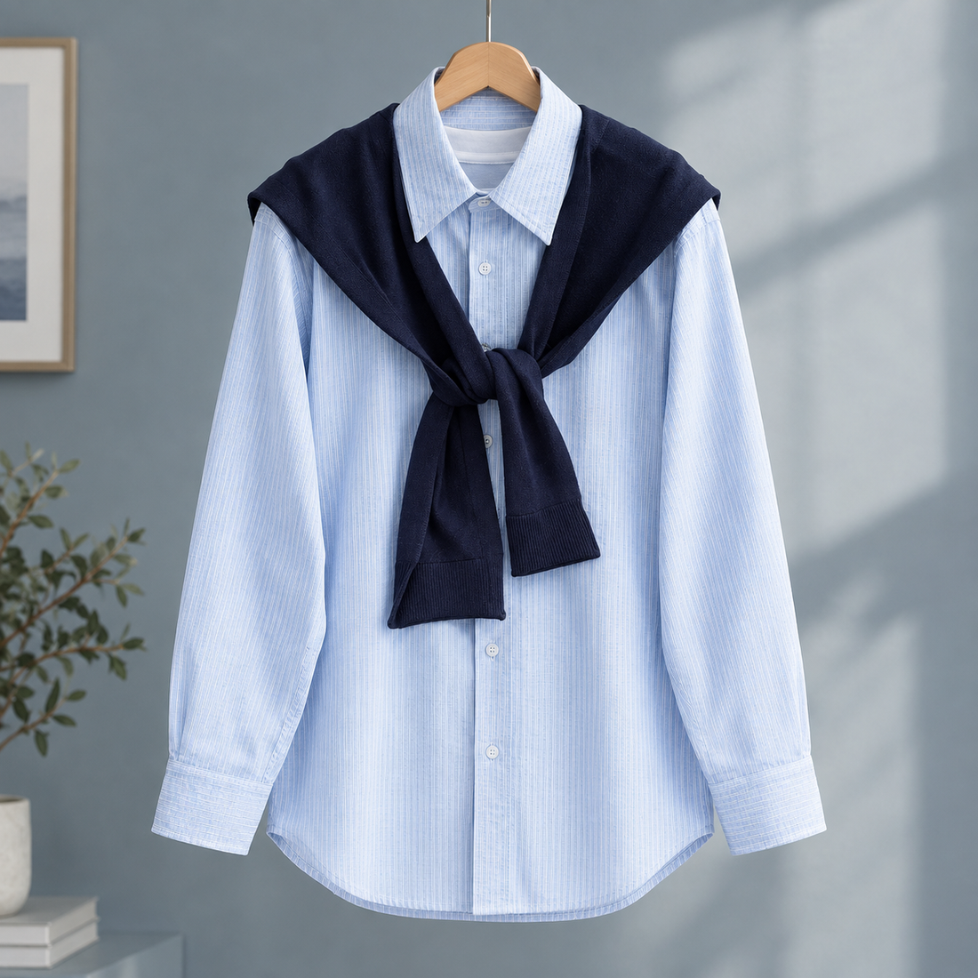 Knox Striped Shirt - Blue