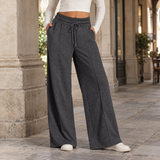 Geraldine-Faye Wide-Leg Pants - Dark Gray