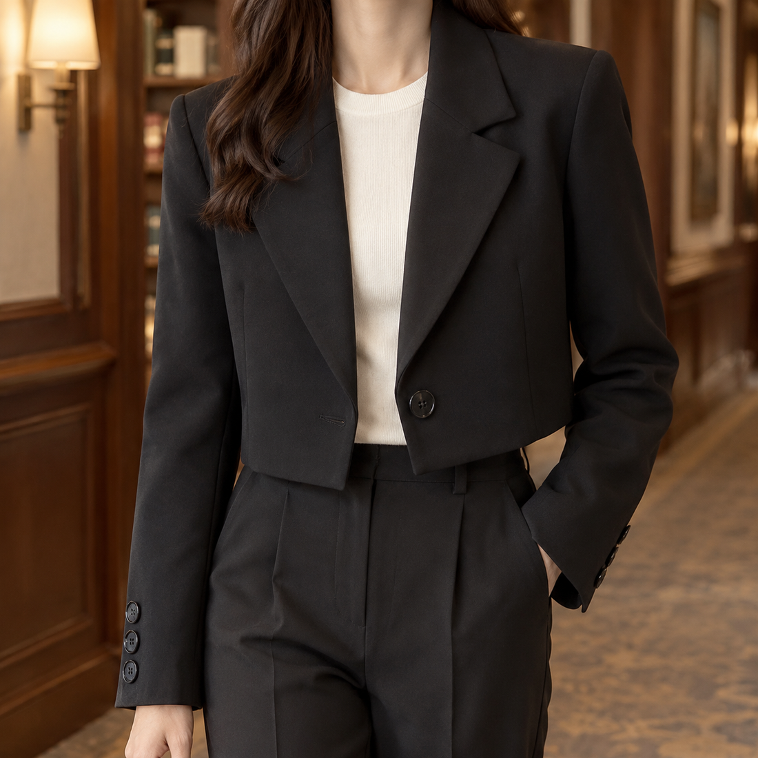 Arabelle Tailored Blazer - Black 2