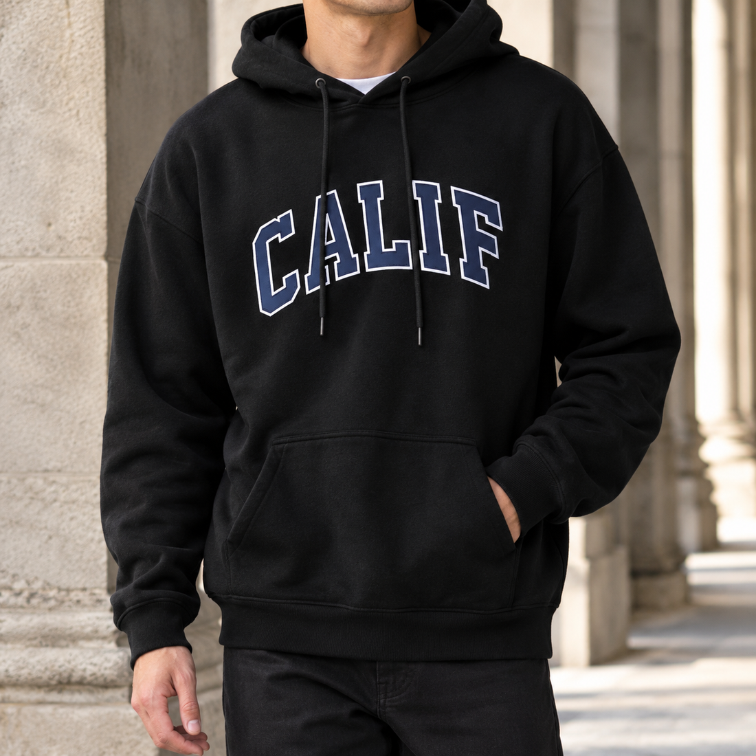 Dario Graphic Hoodie - Black