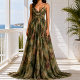 Bianca-Kate Floral Maxi Dress - Green
