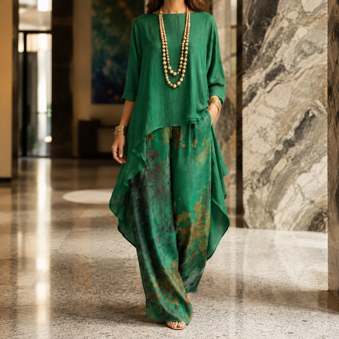 Lorelei Asymmetric Set - Green