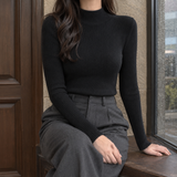 Selena Ribbed Sweater - Black