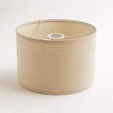 Lennox Linen Drum Lamp Shade - hero