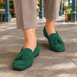 Bianchi-Milano Suede Loafers - Green