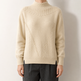 Wetherby Textured Knit Sweater - Cream