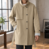 Marco Stand Collar Jacket - Khaki