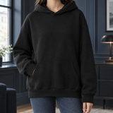 Cora Relaxed Hoodie - Black