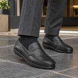 Borromeo-Garda Slip-On Loafers - Black