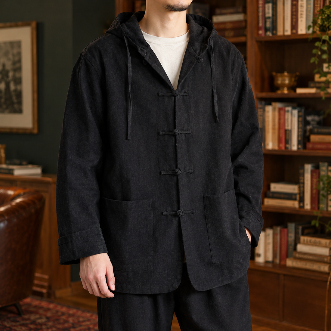 Hudson Hooded Jacket - Black