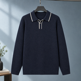 Florian Polo Sweater - Navy