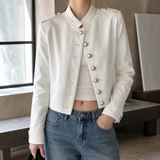Evelina-Mae Military Jacket - White