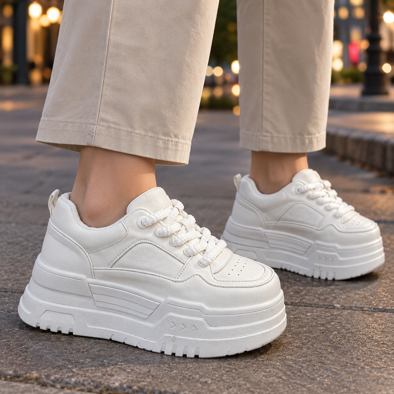 Albizzi Platform Sneakers - White