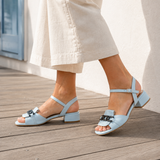 Bellora Block Heel Sandals - Blue