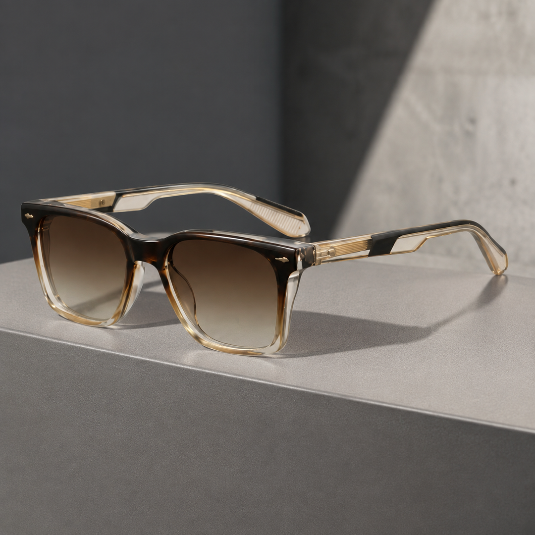 Severin Square Sunglasses - Tortoiseshell Brown