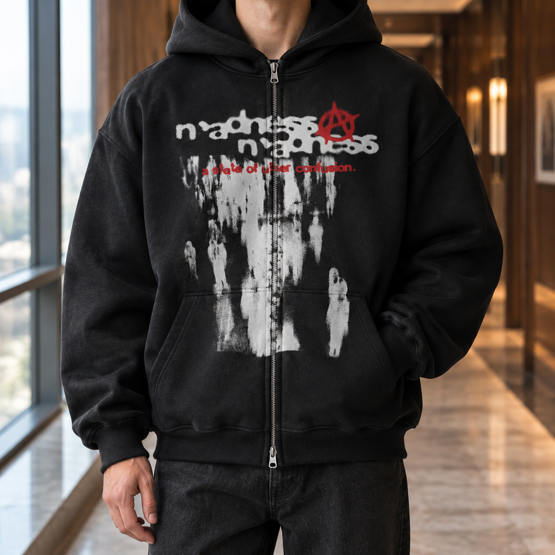 Marco Graphic Hoodie - Black