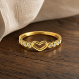 Selwyn Openwork Heart Ring - Gold Copper Alloy