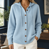 Diantha Hooded Cardigan - Blue