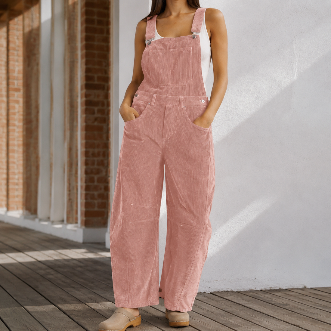 Antonia Wide Leg Jumpsuit - Pink