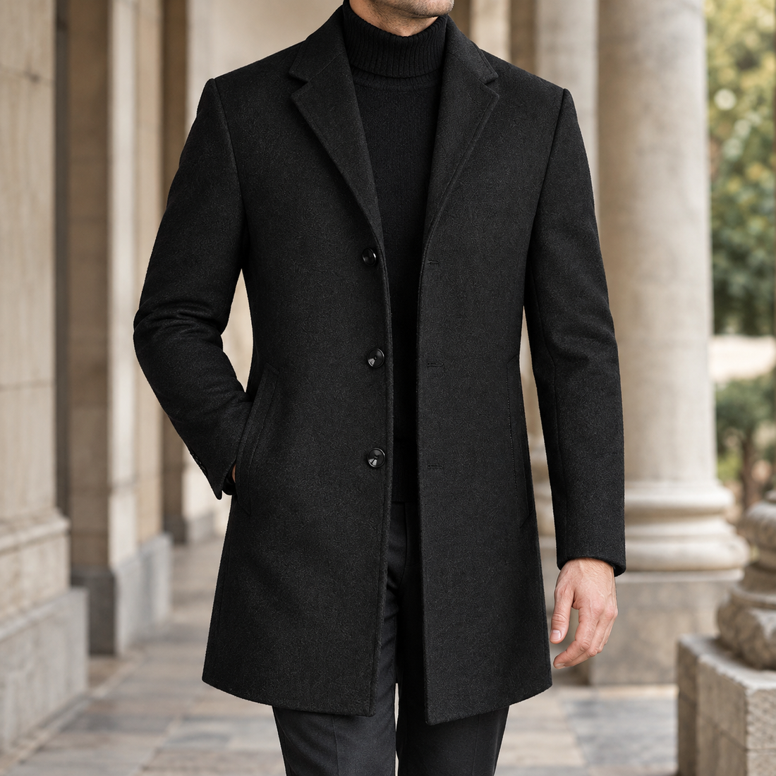 Blake Tailored Coat - Black