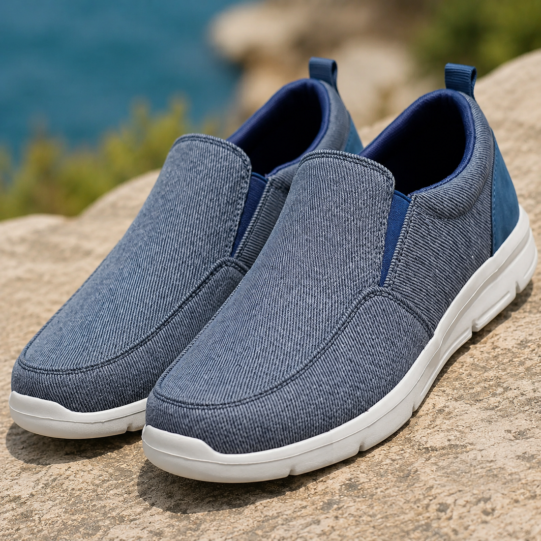 Orvieto Slip-On Shoes - Blue