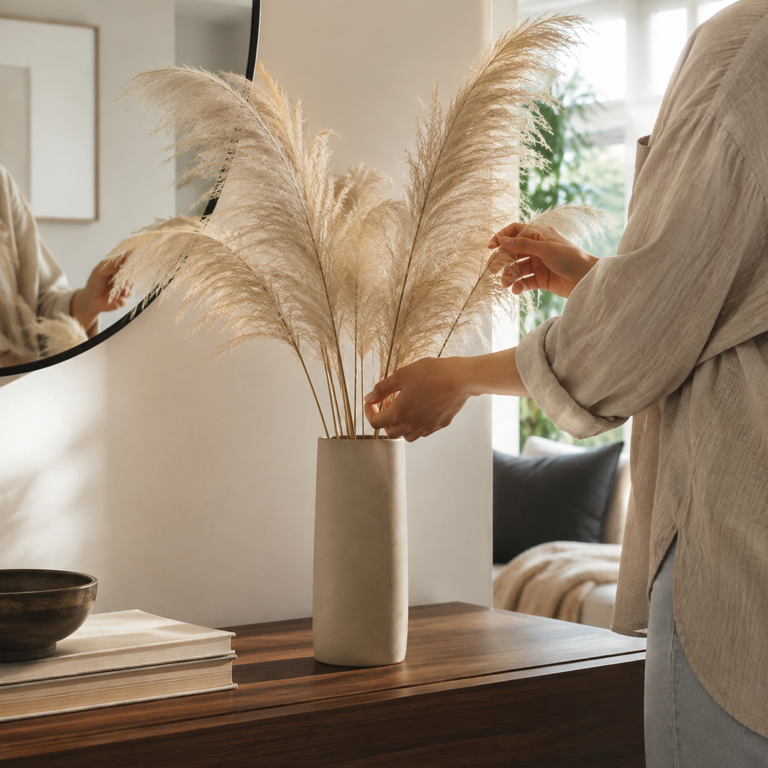 Harris Natural Reed Stems - Styled Room Scene