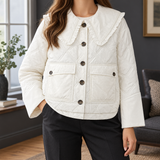 Tamsin-Skye Ruffled Collar Jacket - White