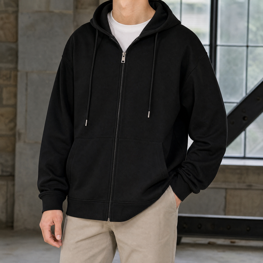 Marcel Oversized Hoodie - Black