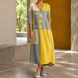 Isabeau-Eve Patchwork Dress - Multicolor