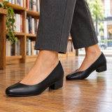 Malatesta-Volo Block Heel Pumps - Black