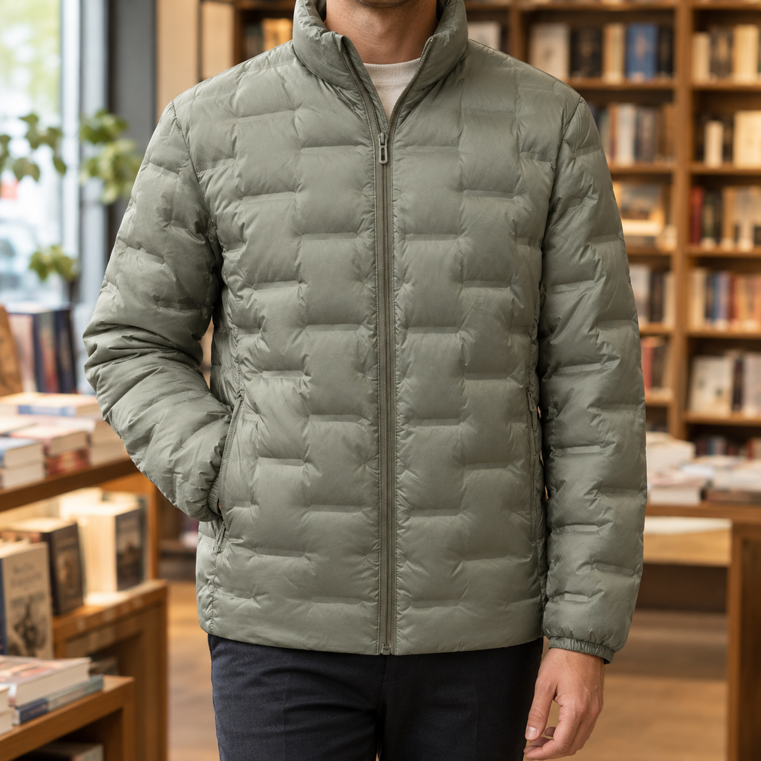 Anselm Cashmere Jacket - Grass Green