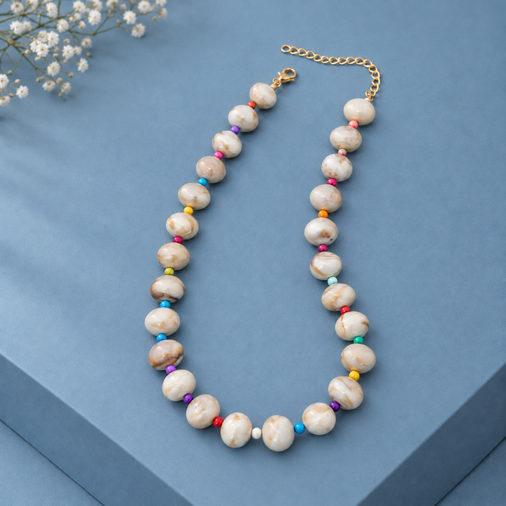 Bancroft Geometric Bead Necklace