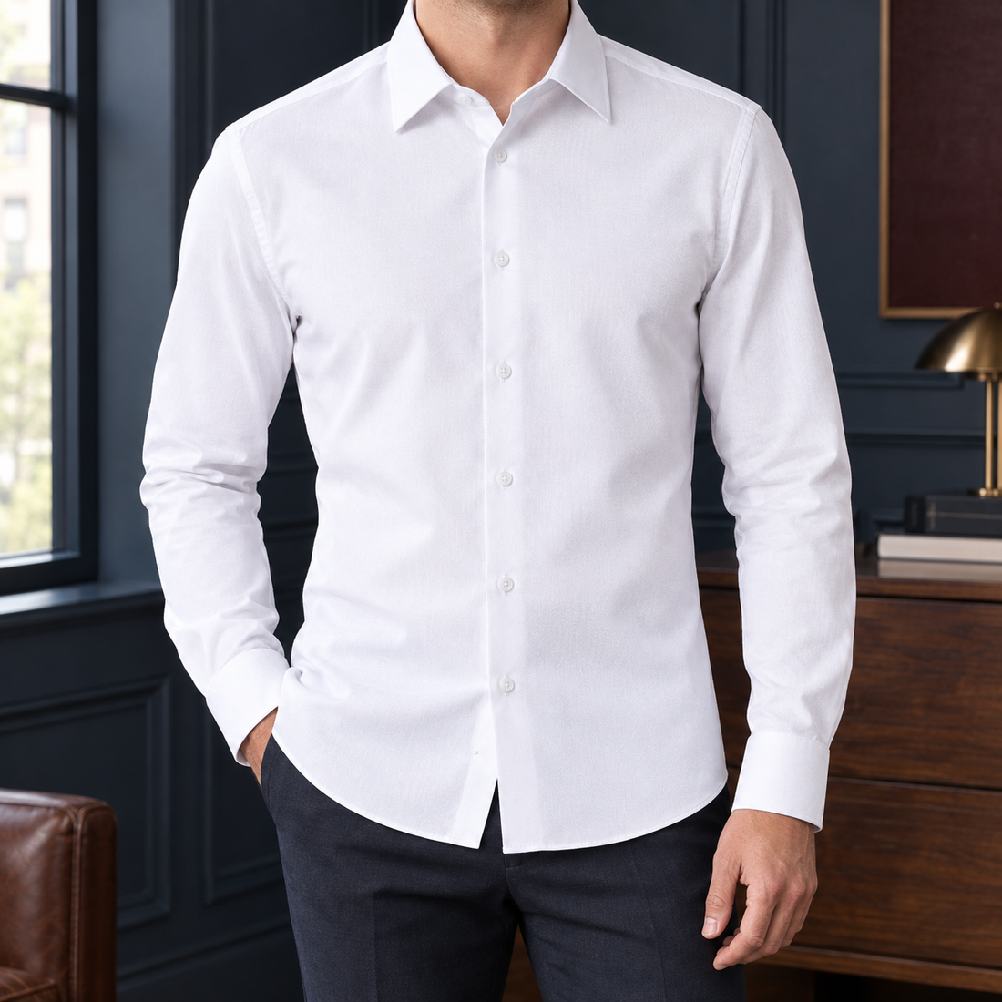 Marco Fitted Shirt - White