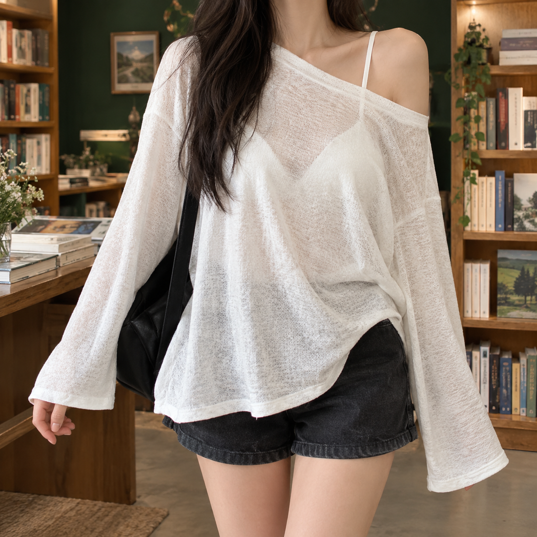 Mabel-June Off Shoulder Top - White