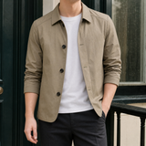 Blake Button Front Jacket - Khaki