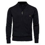 Benedict Zip Cardigan - Black