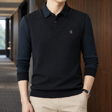 Oliver Layered Polo - Black