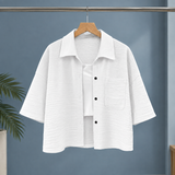 Karen-Rae Textured Shirt - White