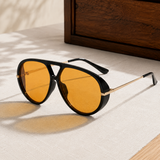 Ulric Retro Sunglasses - Yellow