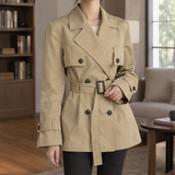 Caitlin-Belle Belted Jacket - Khaki