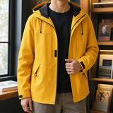 Florian Hooded Jacket - Yellow Windbreaker