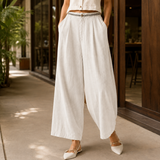 Valeria Wide Leg Pants - Off White