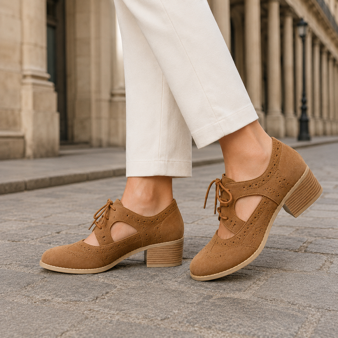 Alberti Orthopedic Brogues - Beige