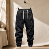 Dario Relaxed Jogger Pants - Black