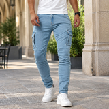 Wyatt Cargo Jeans - Blue