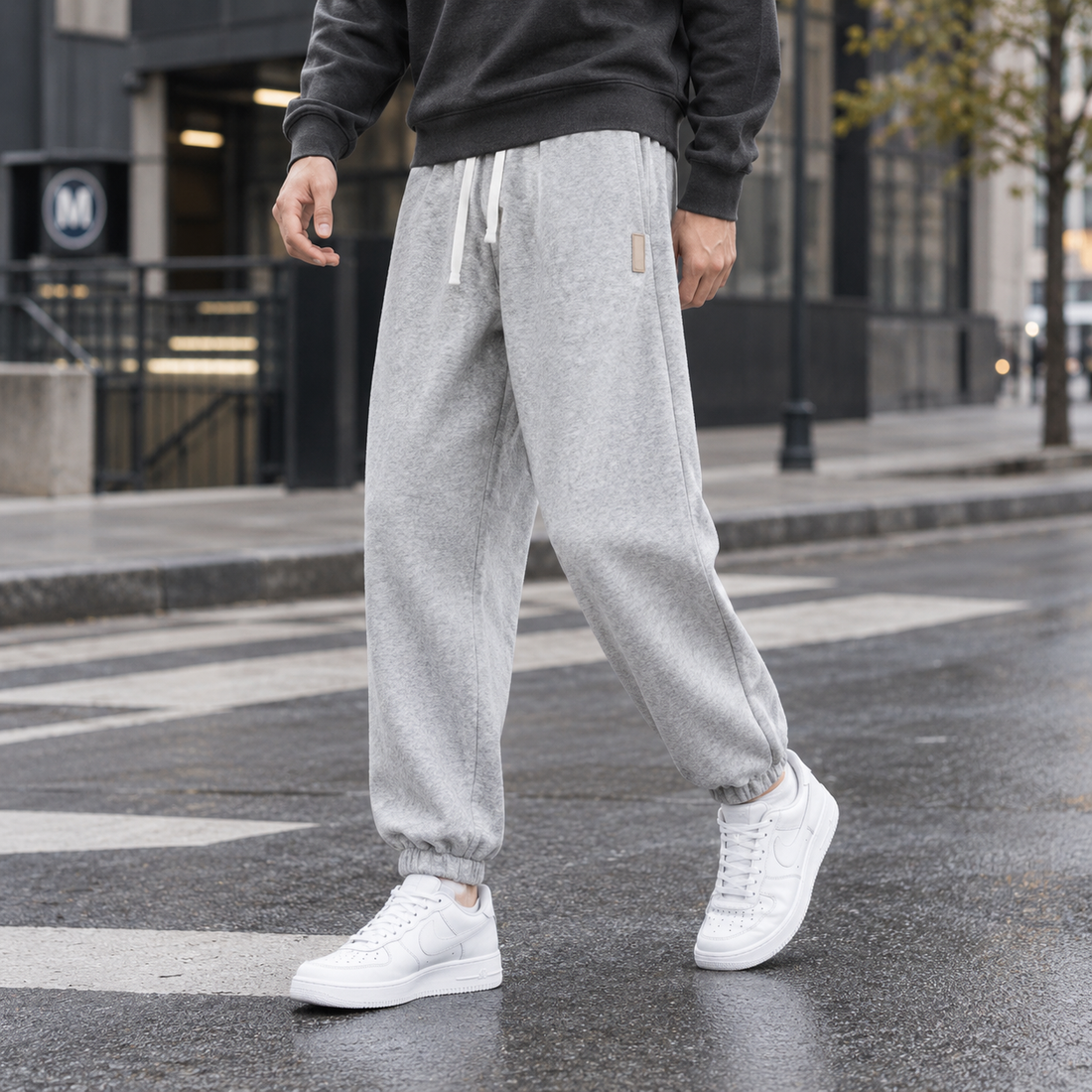 Florian Relaxed Joggers - Gray